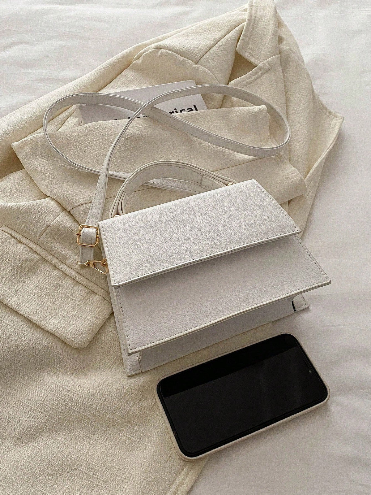 Mini Sac Carré Avec Fermeture À Rabat Pour Femme | Idéal Pour Sorties Et Usage Quotidien