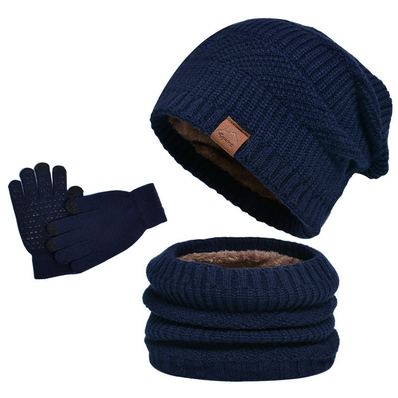 Ensemble Hiver 3 Pièces avec Bonnet, Écharpe et Gants pour Hommes | Idéal pour la Saison Froide