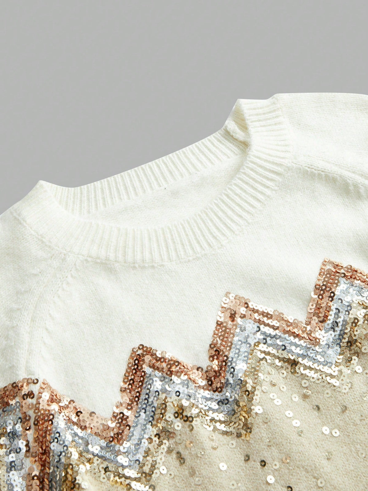 Pull Avec Paillettes Et Manches Raglan Pour Femmes | Idéal Pour Usage Quotidien
