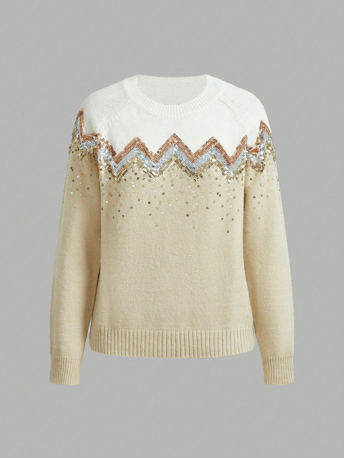 Pull Avec Paillettes Et Manches Raglan Pour Femmes | Idéal Pour Usage Quotidien