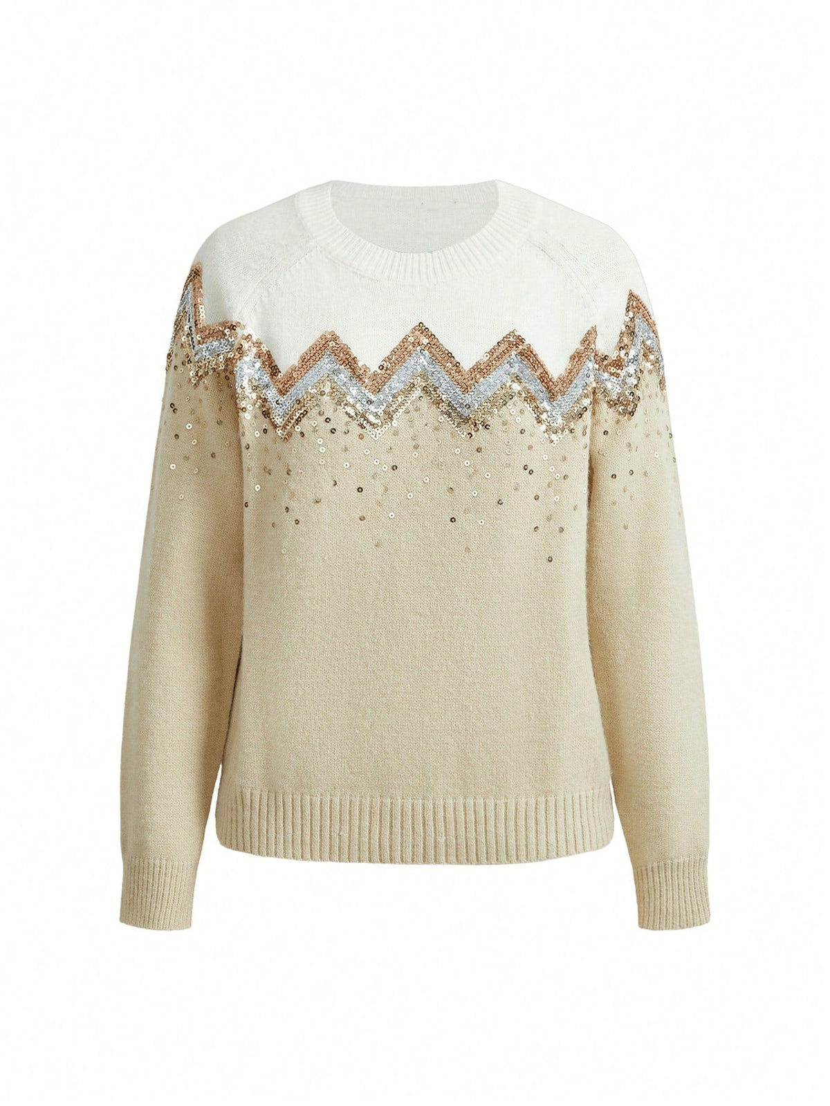 Pull Avec Paillettes Et Manches Raglan Pour Femmes | Idéal Pour Usage Quotidien
