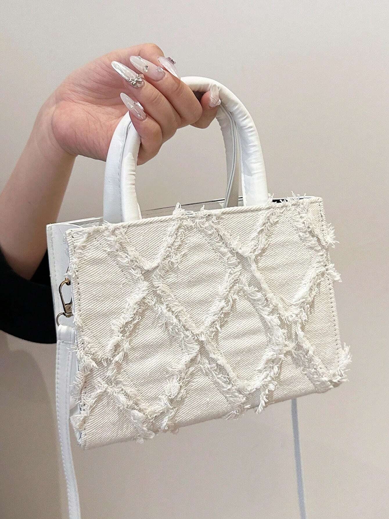 Sac De Soirée En PU Avec Motif Diamant Pour Femme | Idéal Pour Événements Et Sorties