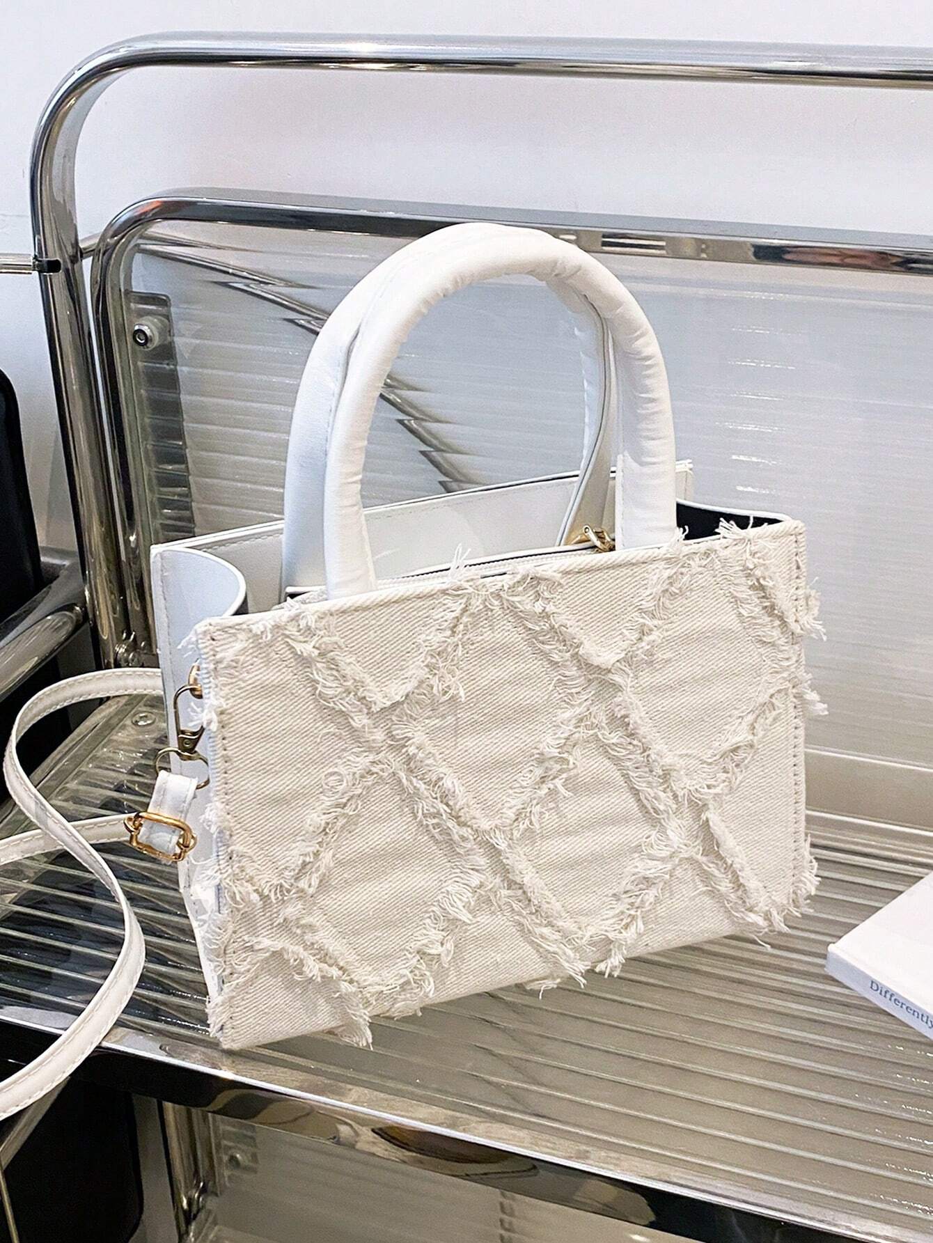 Sac De Soirée En PU Avec Motif Diamant Pour Femme | Idéal Pour Événements Et Sorties