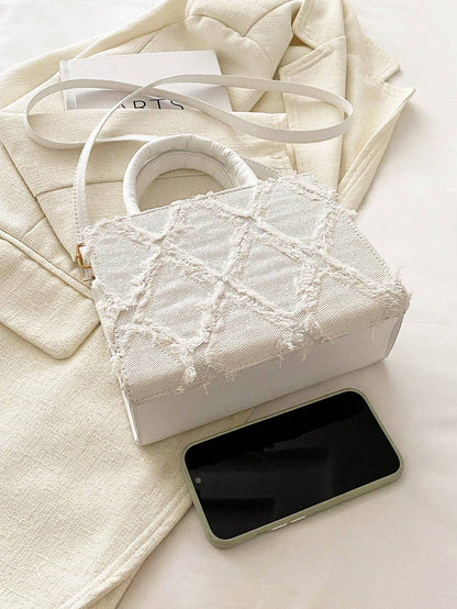 Sac De Soirée En PU Avec Motif Diamant Pour Femme | Idéal Pour Événements Et Sorties