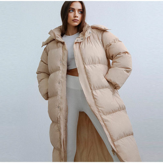 Veste D’Hiver Longue Matelassée avec Doublure pour Femme | Idéale pour Temps Froid
