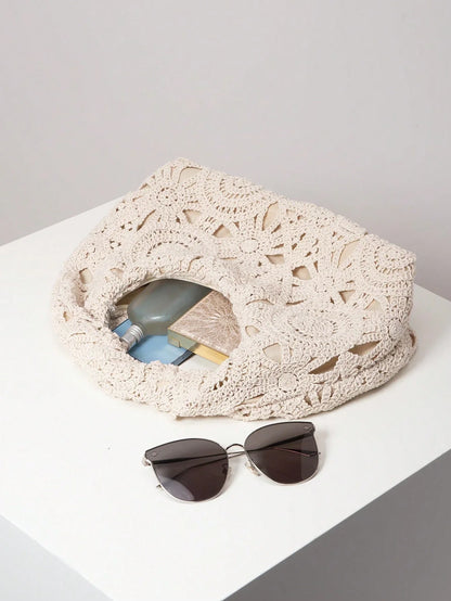 Sac En Paille Avec Structure Florale Ajournée Pour Femme | Idéal Pour Saison Estivale Et Plage