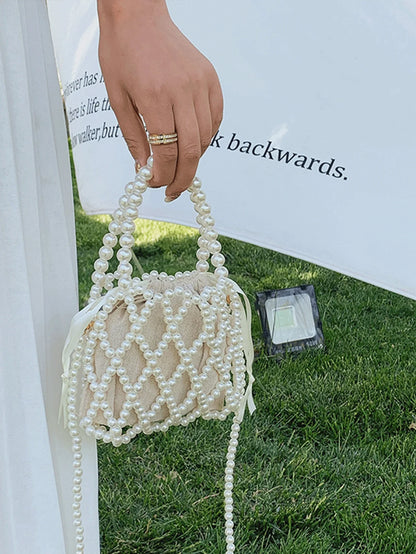 Sac À Main Vintage Avec Design En Perles Pour Femme | Idéal Pour Événements Et Saison Estivale