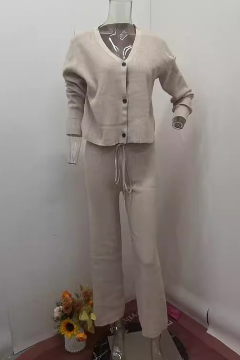 Ensemble Deux Pièces avec Haut À Manches Longues Et Pantalon Taille Haute pour Femme | Idéal pour Usage Quotidien