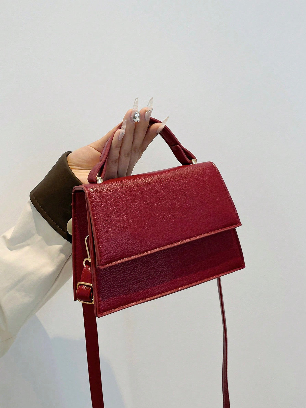 Mini Sac Carré Avec Fermeture À Rabat Pour Femme | Idéal Pour Sorties Et Usage Quotidien