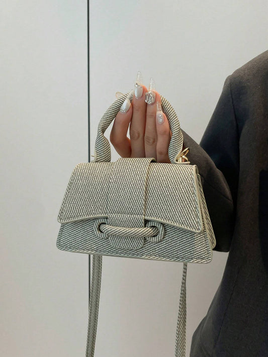 Mini Pochette Carrée Avec Fermeture Zippée Et Dragonne Pour Femme | Idéal Pour Sorties Et Déplacements Courts
