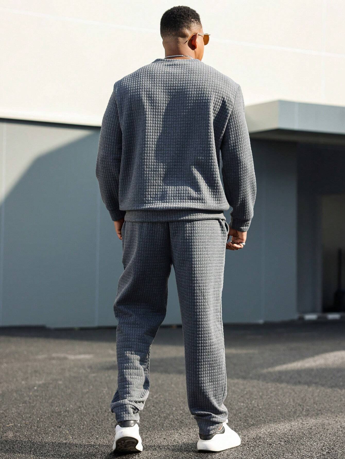 Ensemble 2 Pièces avec Hoodie Patchwork Et Pantalon pour Homme | Idéal pour L’Automne Et L’Hiver