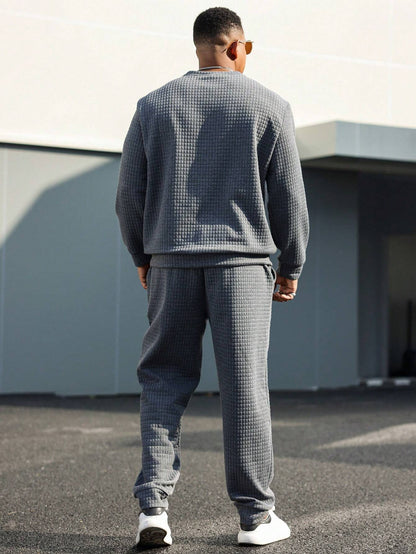 Ensemble 2 Pièces avec Hoodie Patchwork Et Pantalon pour Homme | Idéal pour L’Automne Et L’Hiver