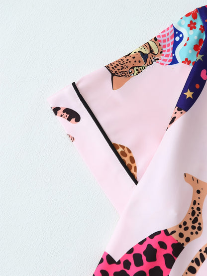 Pyjama pour Femme À Manches Longues Et Pantalon Assorti | Idéal pour Le Sommeil Et La Détente À La Maison