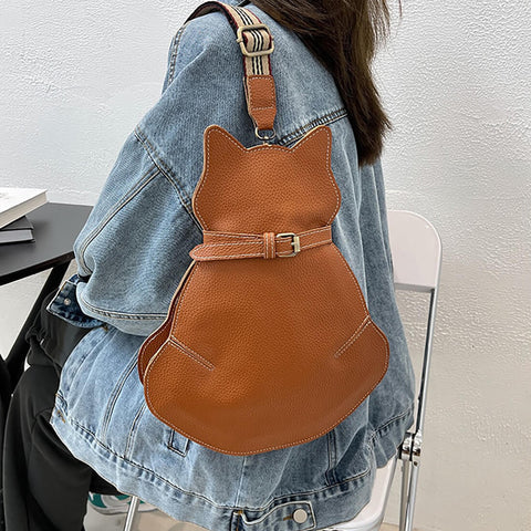 Sac Bandoulière Forme Chat Avec Bandoulière Ajustable | Idéal Pour Usage Quotidien