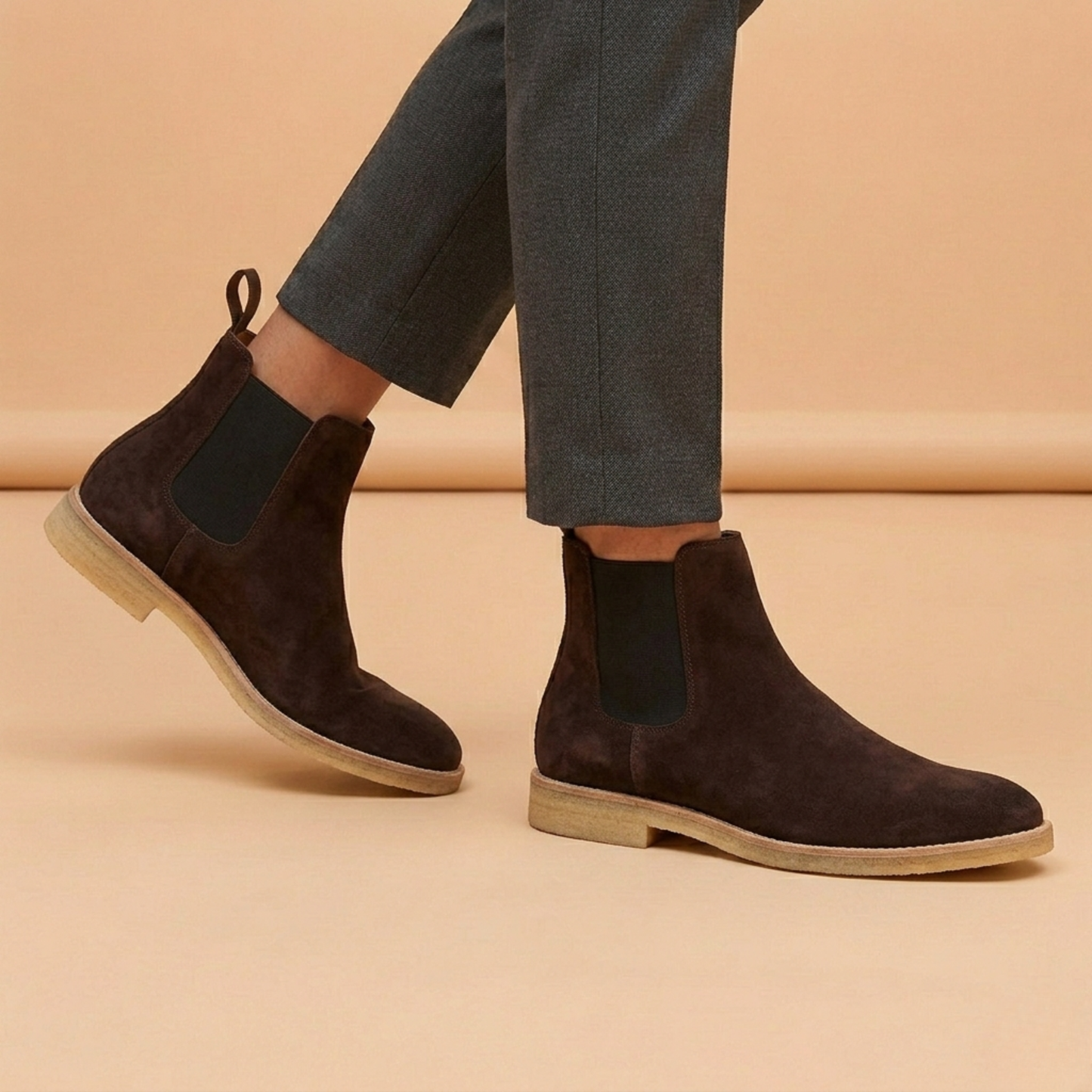 Chelsea boots pour hommes à élastiques latéraux | Idéal pour l'automne et le bureau