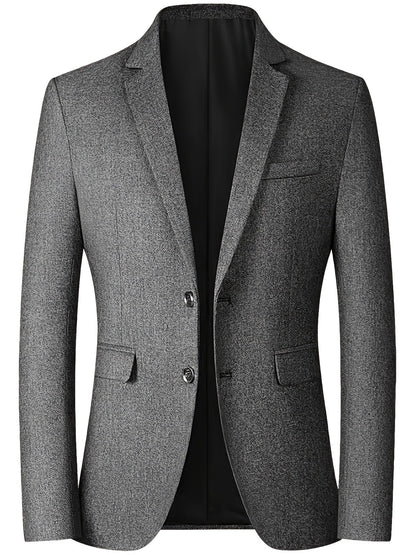 Blazer Slim-Fit avec Fermeture à Deux Boutons pour Homme | Idéal pour les Occasions Professionnelles et Formelles