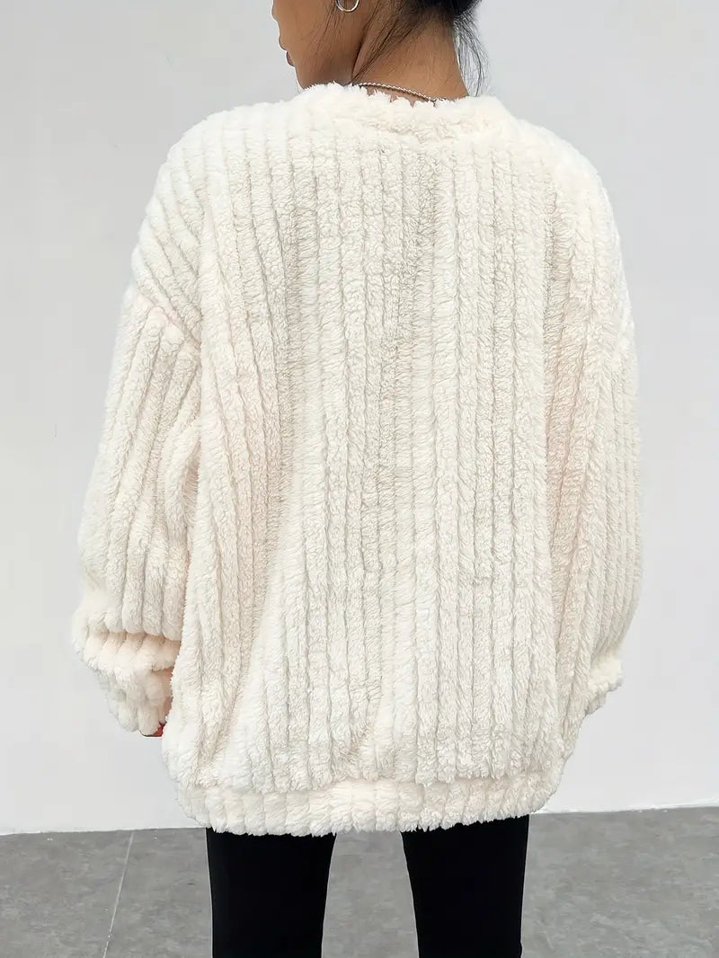 Pull Oversize avec Col Rond pour Femme | Idéal pour l’Automne Et l’Hiver