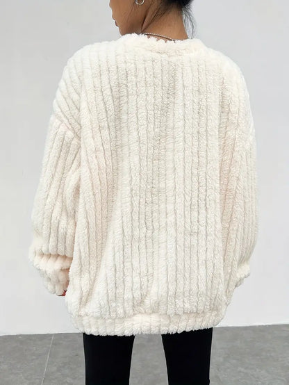 Pull Oversize avec Col Rond pour Femme | Idéal pour l’Automne Et l’Hiver