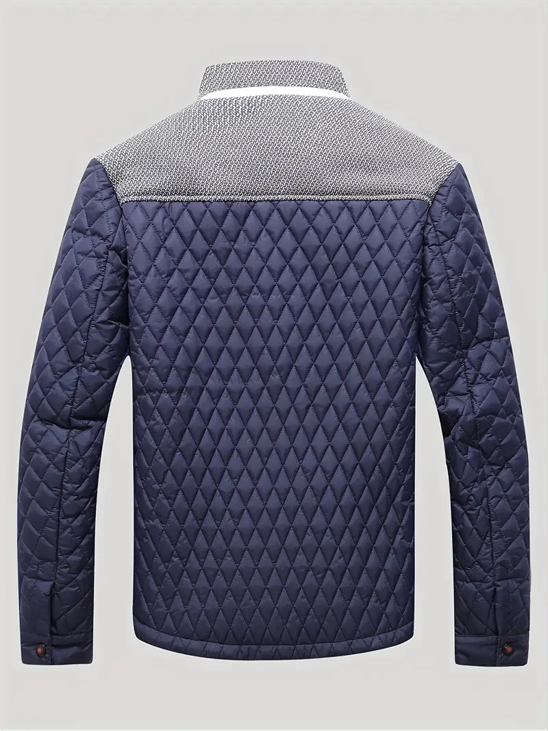 Veste D’Hiver avec Col Montant Et Fermeture Zippée pour Homme | Idéal pour La Saison Froide