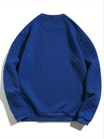 Sweatshirt À Motif Texturé Avec Coupe Décontractée Pour Adultes | Idéal Pour Toutes Saisons
