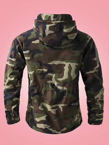 Coupe-Vent Camouflage à Capuche pour Hommes | Idéal pour l’Hiver