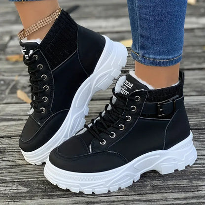 Bottes d’Hiver avec Semelle Antidérapante pour Femmes | Idéal pour Activités Extérieures