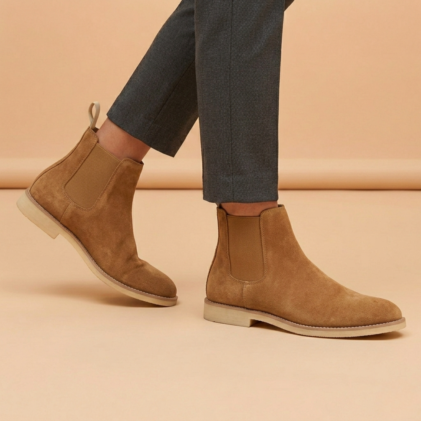 Chelsea boots pour hommes à élastiques latéraux | Idéal pour l'automne et le bureau