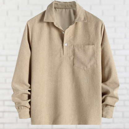 Chemise À Manches Longues Avec Poche Poitrine Pour Homme | Idéal Pour Usage Quotidien