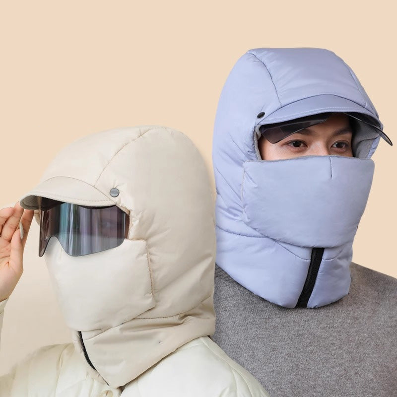 Masque de Protection Intégrale pour Extérieur avec Lunettes Amovibles | Idéal pour l’Hiver