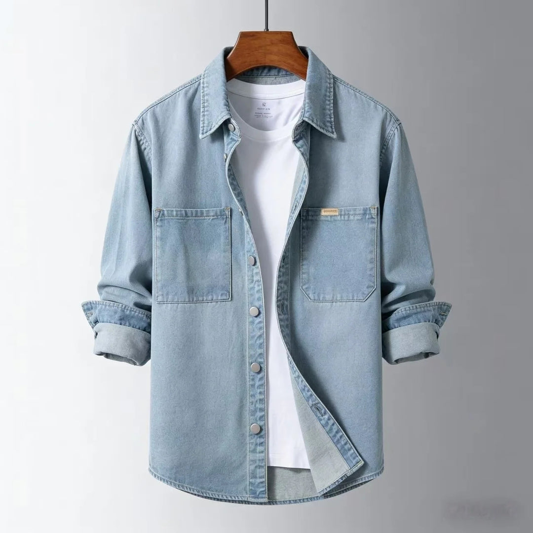 Surchemise Oversize avec Fermeture Boutonnée et Poches Poitrine pour Homme | Idéal pour Usage Quotidien et Superposition