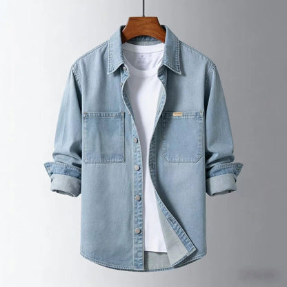 Surchemise Oversize avec Fermeture Boutonnée et Poches Poitrine pour Homme | Idéal pour Usage Quotidien et Superposition