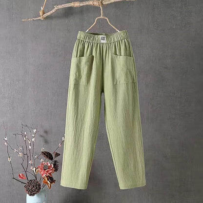 Pantalon à Coupe Décontractée avec Taille Élastique pour Femme | Idéal pour les Moments de Détente