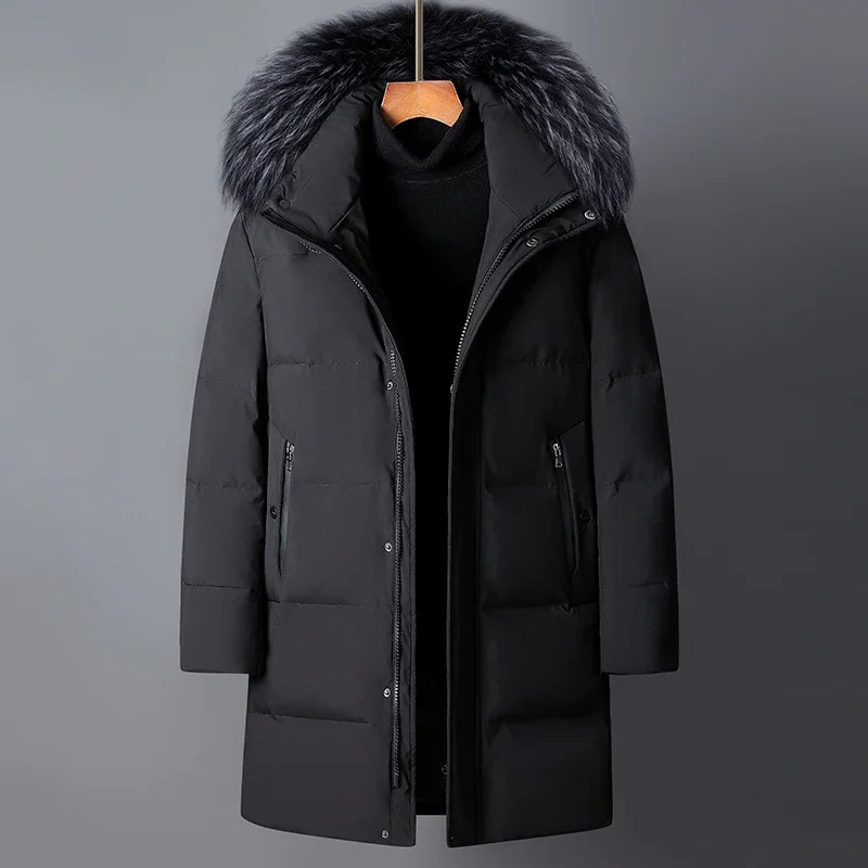 Parka D’Hiver avec Capuche Et Fourrure Synthétique Amovible pour Hommes | Idéale pour Saison Froide