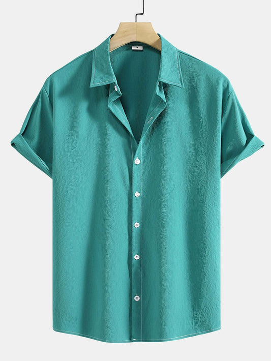 Chemise À Boutons Avec Motif Texturé Pour Homme | Idéale Pour Les Sorties Ou Réunions Professionnelles