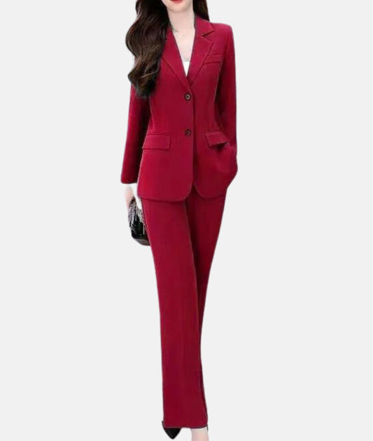 Tailleur-Pantalon Avec Veste Ajustée Et Pantalon Coordonné Pour Femme | Idéal Pour Un Usage Professionnel Et Formel