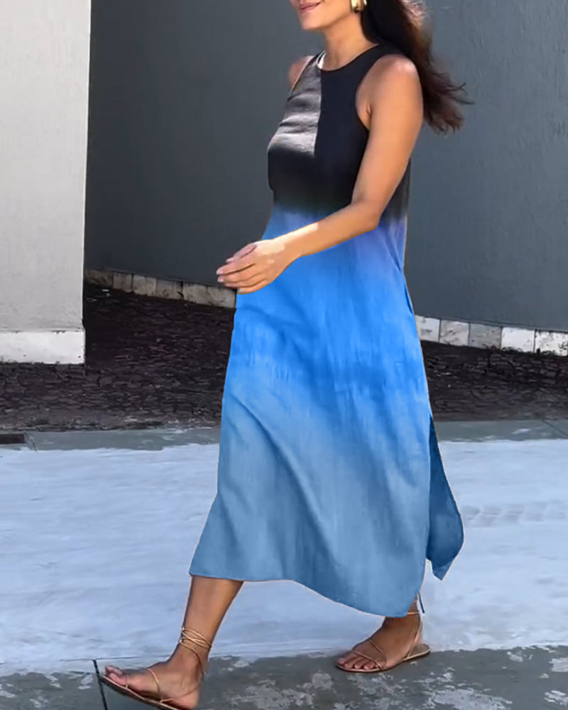Robe Sans Manches À Dégradé Pour Femme | Idéale Pour Les Journées Chaudes Et Les Sorties