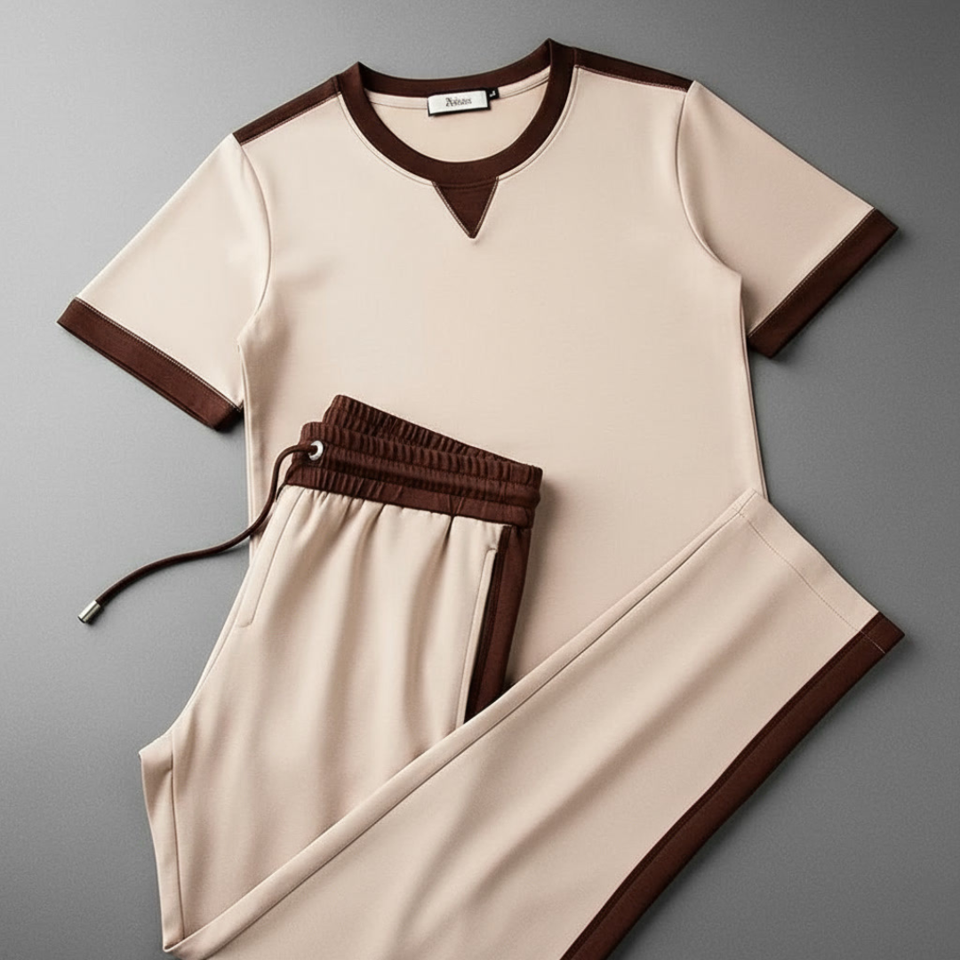 Ensemble Deux Pièces en Maille pour Homme | Idéal pour les Tenues de Saison