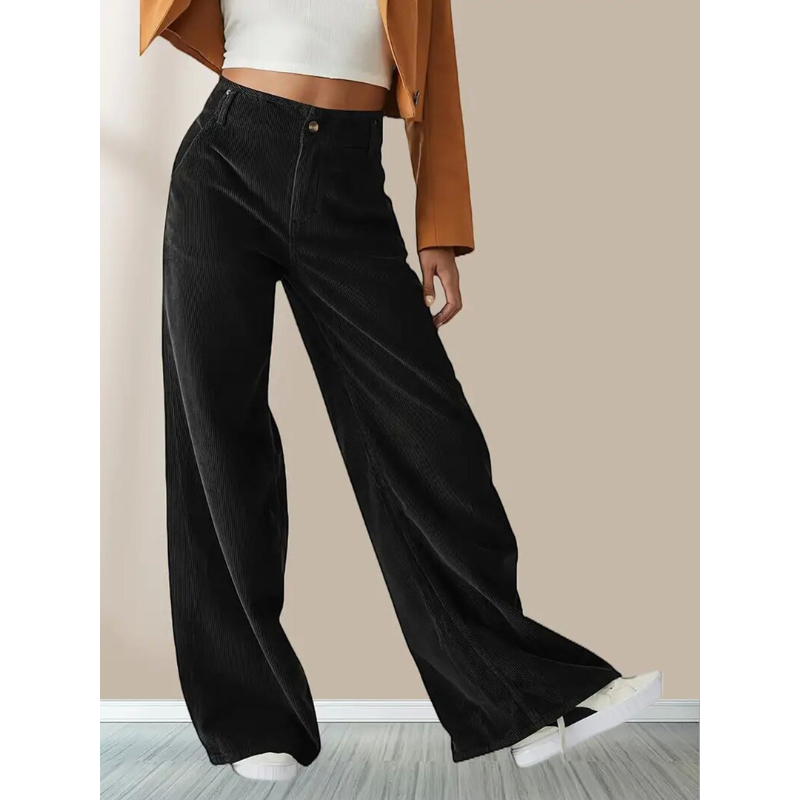 Pantalon à Jambe Large avec Coupe Ample pour Femme | Idéal pour le Quotidien