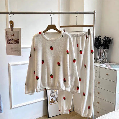 Pyjama Long à Manches Longues avec Coupe Ample pour Femmes | Idéal pour l’Hiver