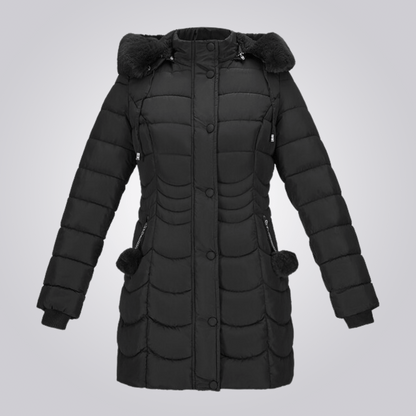 Manteau Long avec Capuche Amovible pour Femme | Idéal pour l’Hiver