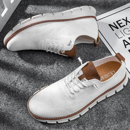 Chaussures à lacets avec tige tricotée pour hommes | Idéal pour les sorties décontractées