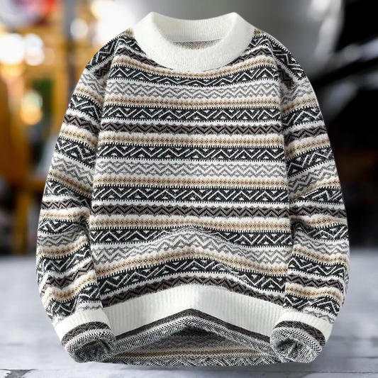 Pull en Maille à Motif Classique pour Homme | Idéal pour un Usage Quotidien