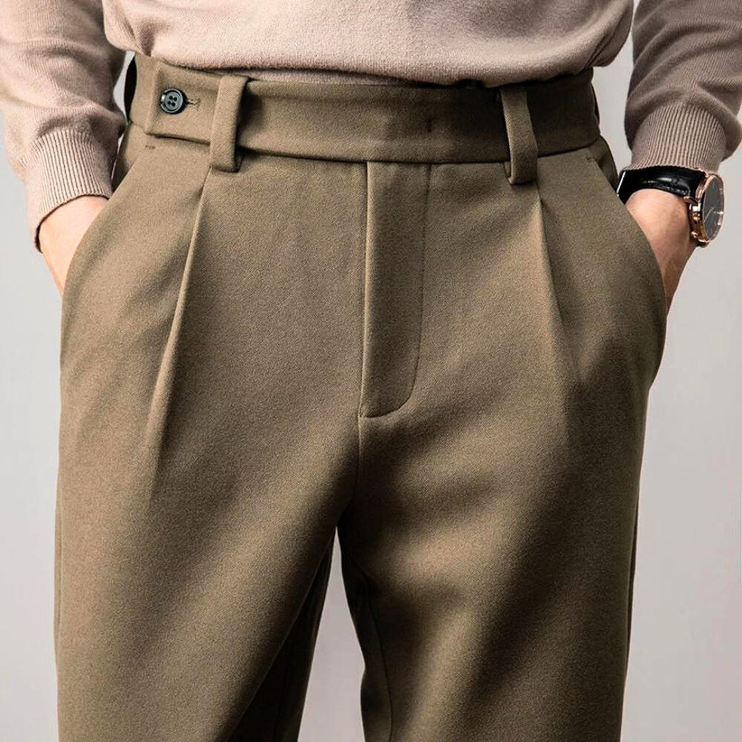 Pantalon Slim Fit Décontracté pour Homme avec Tissu Extensible | Idéal pour un Usage Quotidien