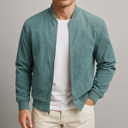 Veste avec Fermeture Zippée et Col Montant pour Hommes | Idéale pour Usage Quotidien
