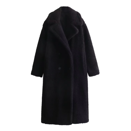 Veste Polaire Oversize avec Col Montant et Fermeture Zippée pour Femme | Idéale pour Temps Froid