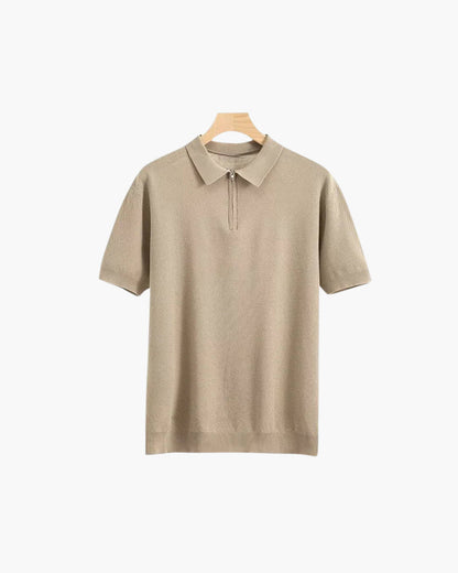 Polo D’Été Avec Fermeture Zippée Pour Hommes | Idéal Pour Un Usage Quotidien Et Professionnel Décontracté