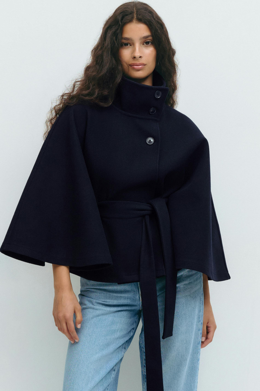 Veste Cape Ceinturée Avec Manches Cape Pour Femmes | Idéale Pour Un Usage Quotidien