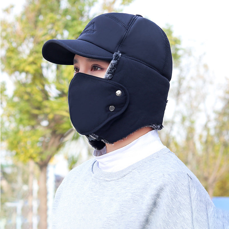 Chapeau d’Hiver avec Protection du Visage et des Oreilles pour Adulte | Idéal pour les Activités en Extérieur