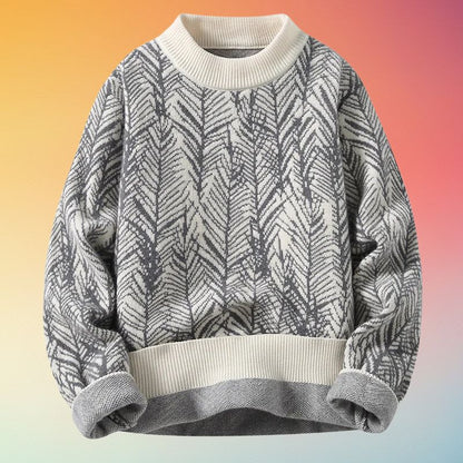 Pull À Col Rond Avec Motif Tricoté Pour Homme | Idéal Pour Usage Quotidien
