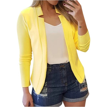 Blazer Court À Coupe Ajustée Pour Femme | Idéal Pour Le Travail Et Les Sorties